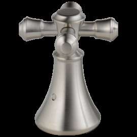 Delta Cassidy(R): Metal Cross Handle Set - Roman Tub, H695SS