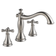 Delta Cassidy(R): Metal Cross Handle Set - Roman Tub, H695SS