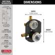 Delta Other: MultiChoice(R) Universal Integrated Shower Diverter Rough Universal Inlets / Outlets, R22000