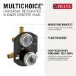 Delta Other: MultiChoice(R) Universal Integrated Shower Diverter Rough Universal Inlets / Outlets, R22000