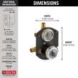 Delta Other: MultiChoice(R) Universal Integrated Shower Diverter Rough Universal Inlets / Outlets, R22000-WS