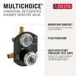 Delta Other: MultiChoice(R) Universal Integrated Shower Diverter Rough Universal Inlets / Outlets, R22000-WS