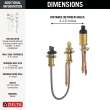 Delta Other: Rough-In Roman Tub Fixed Mount - Pex Crimp, R3708-PX