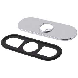 Delta Trinsic(R): Escutcheon & Gasket - 3 Hole - 1H Bathroom, RP72991BL