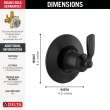 Delta Woodhurst(TM): 3-Setting 2-Port Diverter Trim, T11832-BL