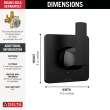 Delta Velum(TM): 3-Setting 2-Port Diverter Trim, T11837-BL