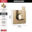 Delta Velum(TM): 6-Setting 3-Port Diverter Trim, T11937-CZ