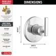 Delta Altado(TM): 6-Setting 3-Port Diverter Trim, T11942