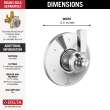 Delta Dorval(TM): 6 Setting Diverter Trim, T11956