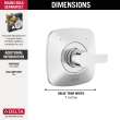 Delta Modern: Monitor 14 Series Valve Only Trim, T140339-PP