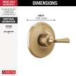 Delta Kayra(R): Monitor 14 Series Valve Only Trim, T14033-CZ