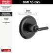Delta Bonacci(TM): 14 Series Valve Only Trim, T14045-BL
