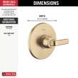 Delta Lineax(TM): Monitor 14 Series Valve Only Trim, T14062-CZ