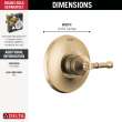 Delta Broderick(R): 14 Series Valve Only Trim, T14084-CZ-PR