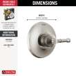 Delta Broderick(R): 14 Series Valve Only Trim, T14084-SS-PR