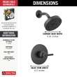 Delta Trinsic(R): Monitor(R) 14 Series H2OKinetic(R) Shower Trim, T14259-BL