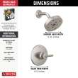 Delta Trinsic(R): Monitor(R) 14 Series H2OKinetic(R) Shower Trim, T14259-SS