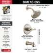Delta Altado(TM): Monitor 14 Series Tub & Shower Trim, T14442-SS