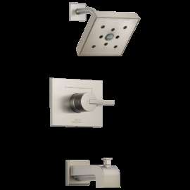 Delta Vero(R): Monitor(R) 14 Series H2OKinetic(R) Tub & Shower Trim, T14453-SSH2O