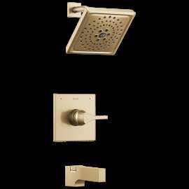 Delta Zura(R): Monitor(R) 14 Series H2OKinetic(R) Tub and Shower Trim, T14474-CZ