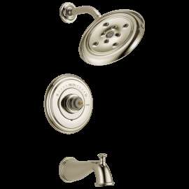 Delta Cassidy(R): Monitor(R) 14 Series H2OKinetic(R) Tub & Shower Trim - Less Handle, T14497-PNLHP