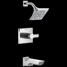 Delta Pivotal(R): Monitor(R) 14 Series H2OKinetic(R) Tub and Shower Trim, T14499-PR