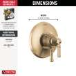 Delta Broderick(R): 17 Series Valve Only Trim, T17084-CZ-PR