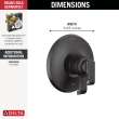 Delta Tetra(TM): 17 Series Valve Only Trim, T17089-BL