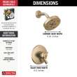 Delta Trinsic(R): Monitor(R) 17 Series H2OKinetic(R) Shower Trim, T17259-CZ