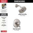 Delta Trinsic(R): Monitor(R) 17 Series H2OKinetic(R) Shower Trim, T17259-SS