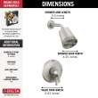 Delta Galeon(TM): 17 Series Shower Trim with Cylinder SH, T17271-SS-PR