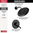 Delta Cassidy(R): 17 Series Shower Trim, T17297-BL