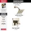 Delta Pivotal(R): Monitor(R) 17 Series H2OKinetic(R) Shower Trim, T17299-PN-PR