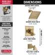 Delta Dryden(TM): Monitor(R) 17 Series Tub & Shower Trim, T17451-CZ