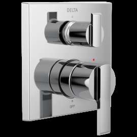 Delta Ara(R): Angular Modern Monitor(R) 14 Series Valve Trim with 3-Setting Integrated Diverter, T24867
