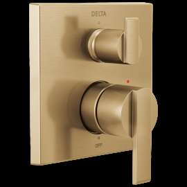 Delta Ara(R): Angular Modern Monitor(R) 14 Series Valve Trim with 3-Setting Integrated Diverter, T24867-CZ