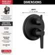 Delta Galeon(TM): 14S Integrated Diverter Trim - 3 Setting, T24871-BL