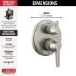 Delta Galeon(TM): 14S Integrated Diverter Trim - 3 Setting, T24871-SS-PR