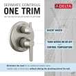 Delta Galeon(TM): 14S Integrated Diverter Trim - 3 Setting, T24871-SS-PR