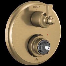 Delta Dorval(TM): Traditional 2-Handle Monitor 14 Series Valve Trim with 6 Setting Diverter, T24956-CZLHP