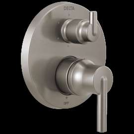 Delta Trinsic(R): Contemporary Two Handle Monitor(R) 14 Series Valve Trim with 6-Setting Integrated Diverter, T24959-SS