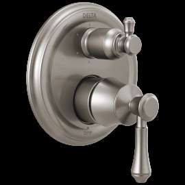 Delta Cassidy(R): Traditional 2-Handle Monitor(R) 14 Series Valve Trim with 6-Setting Integrated Diverter, T24997-SS