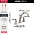 Delta Woodhurst(TM): Roman Tub Trim, T2732-SS