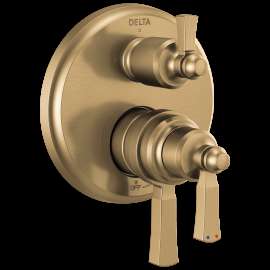 Delta Dorval(TM): Traditional 2-Handle Monitor 17 Series Valve Trim with 3 Setting Diverter, T27856-CZ