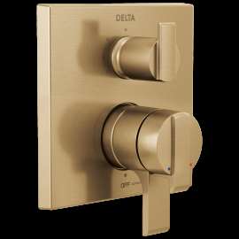 Delta Ara(R): Angular Modern Monitor(R) 17 Series Valve Trim with 3-Setting Integrated Diverter, T27867-CZ