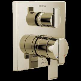 Delta Ara(R): Angular Modern Monitor(R) 17 Series Valve Trim with 3-Setting Integrated Diverter, T27867-PN