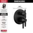 Delta Galeon(TM): 17S Integrated Diverter Trim - 3 Setting, T27871-BL