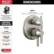Delta Galeon(TM): 17S Integrated Diverter Trim - 3 Setting, T27871-SS-PR