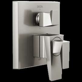 Delta Trillian(TM): Two-Handle Monitor 17 Series Valve Trim with 6-Setting Diverter, T27943-SS-PR