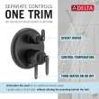 Delta Bonacci(TM): 17 Series 6-Setting Integrated Diverter Trim, T27945-BL